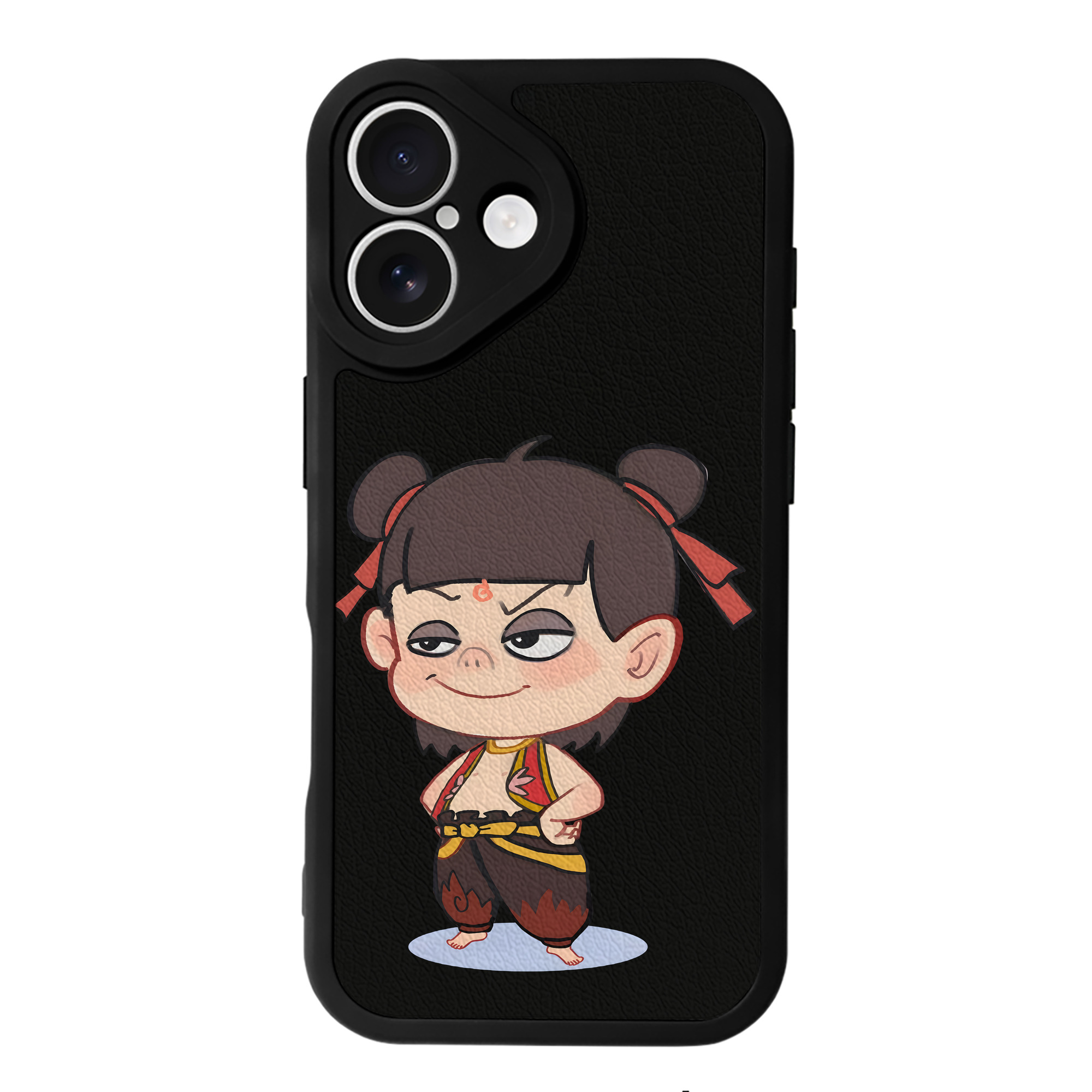 （画像用） Ne Zha 2 ナタ 魔童の大暴れ 【iPhone 16シリーズ対応】シリコンスマホケース（レザー調） 材質：シリコン